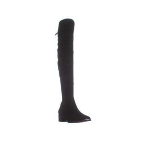 Marc Fisher Black Velvet Knee High Tall Boot